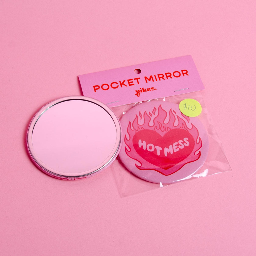 Hot Mess Pocket Mirror – 3" Inch Compact Mirror