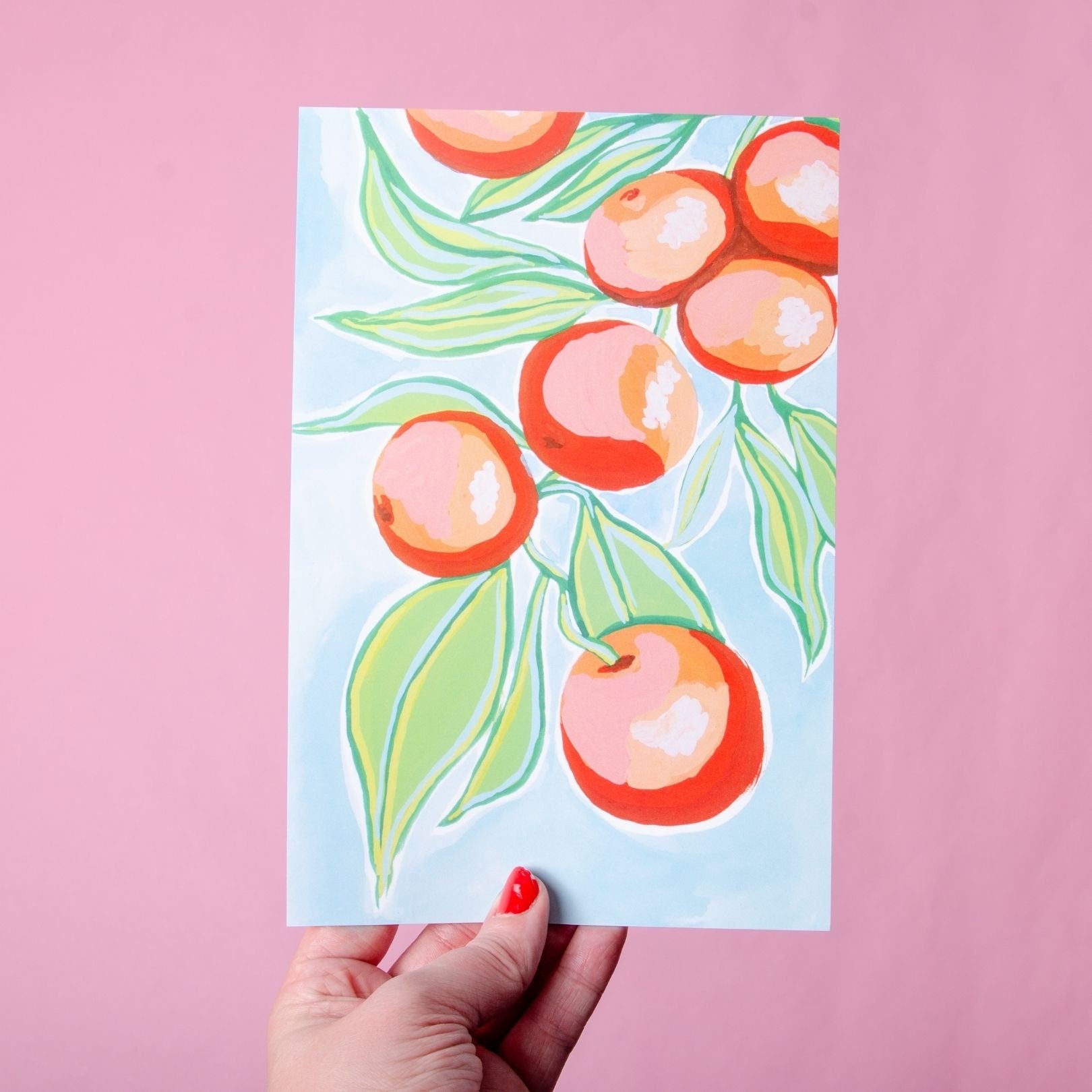 Oranges Gouache Art Print — 6x9"