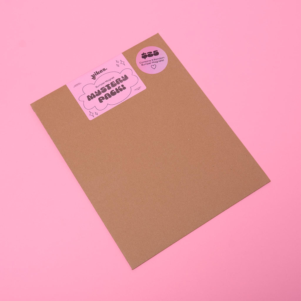 Yikes Mystery Packs — Cards, Stickers, Bumper Stickers, and Bumper Magnets