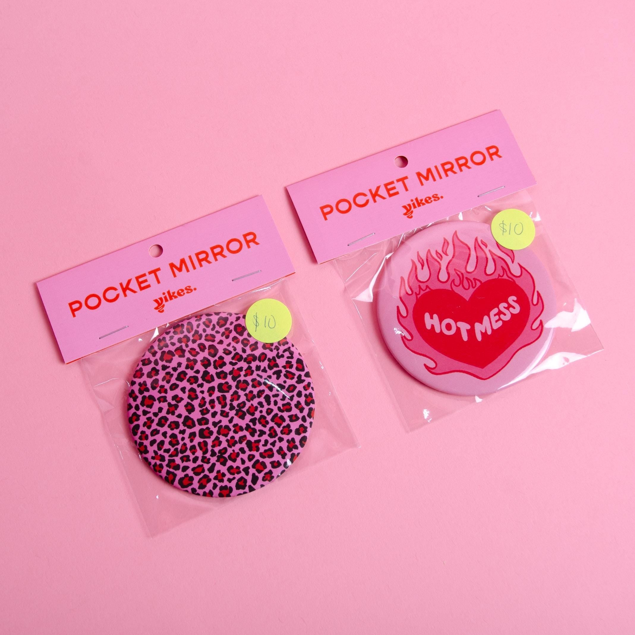 Leopard Print Pocket Mirror – 3" Inch Compact Mirror