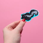 Cute Skunk Holographic Sticker (Waterproof & UV Safe)