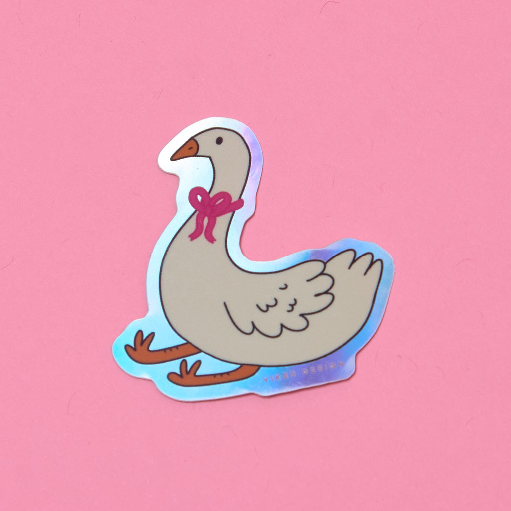 Baby Goose Holographic Vinyl Sticker