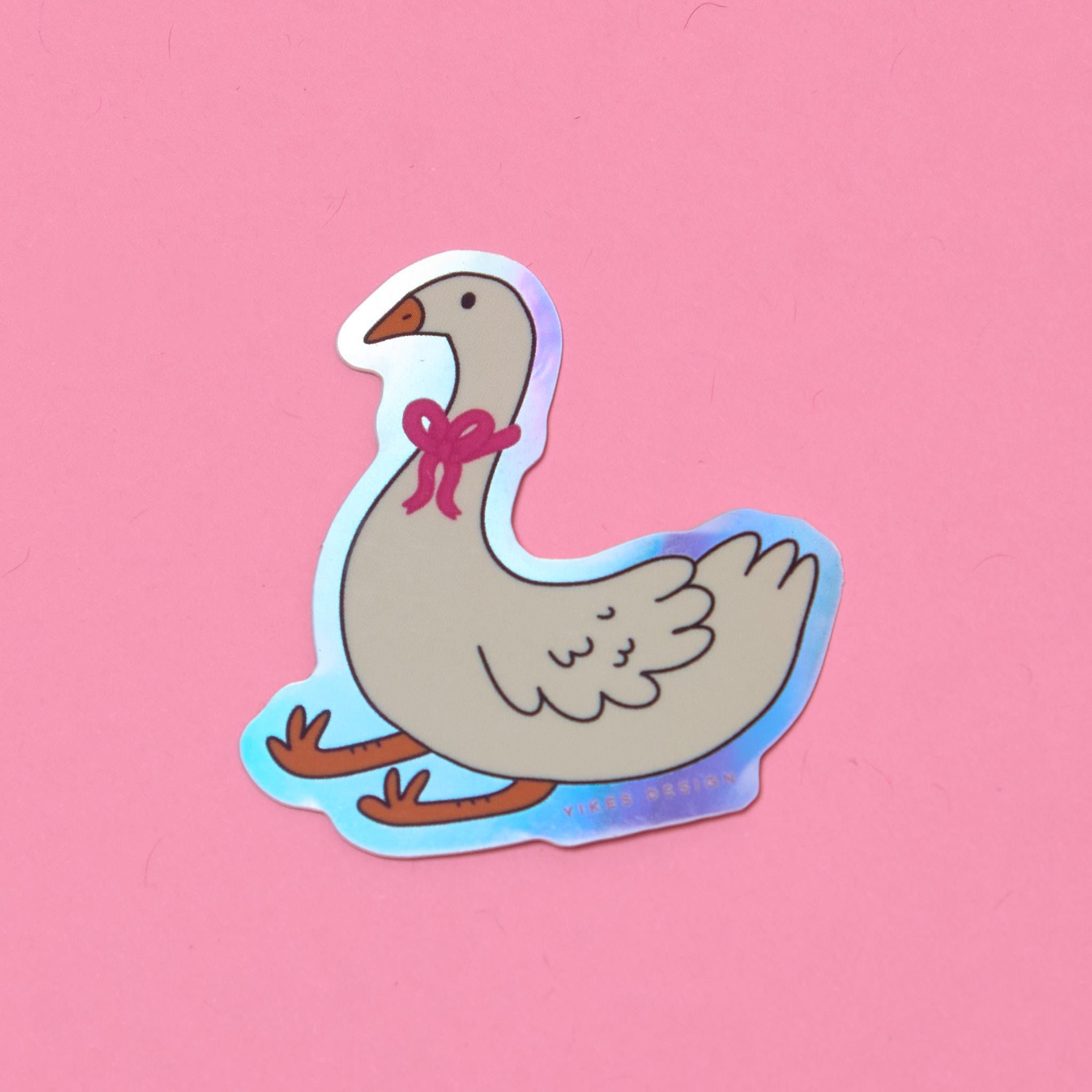 Baby Goose Holographic Vinyl Sticker