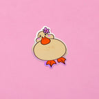 Cute Duckie Holographic Vinyl Sticker