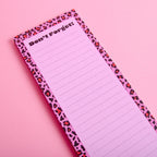 Leopard Print To-Do List Notepad – 3x8" Inches
