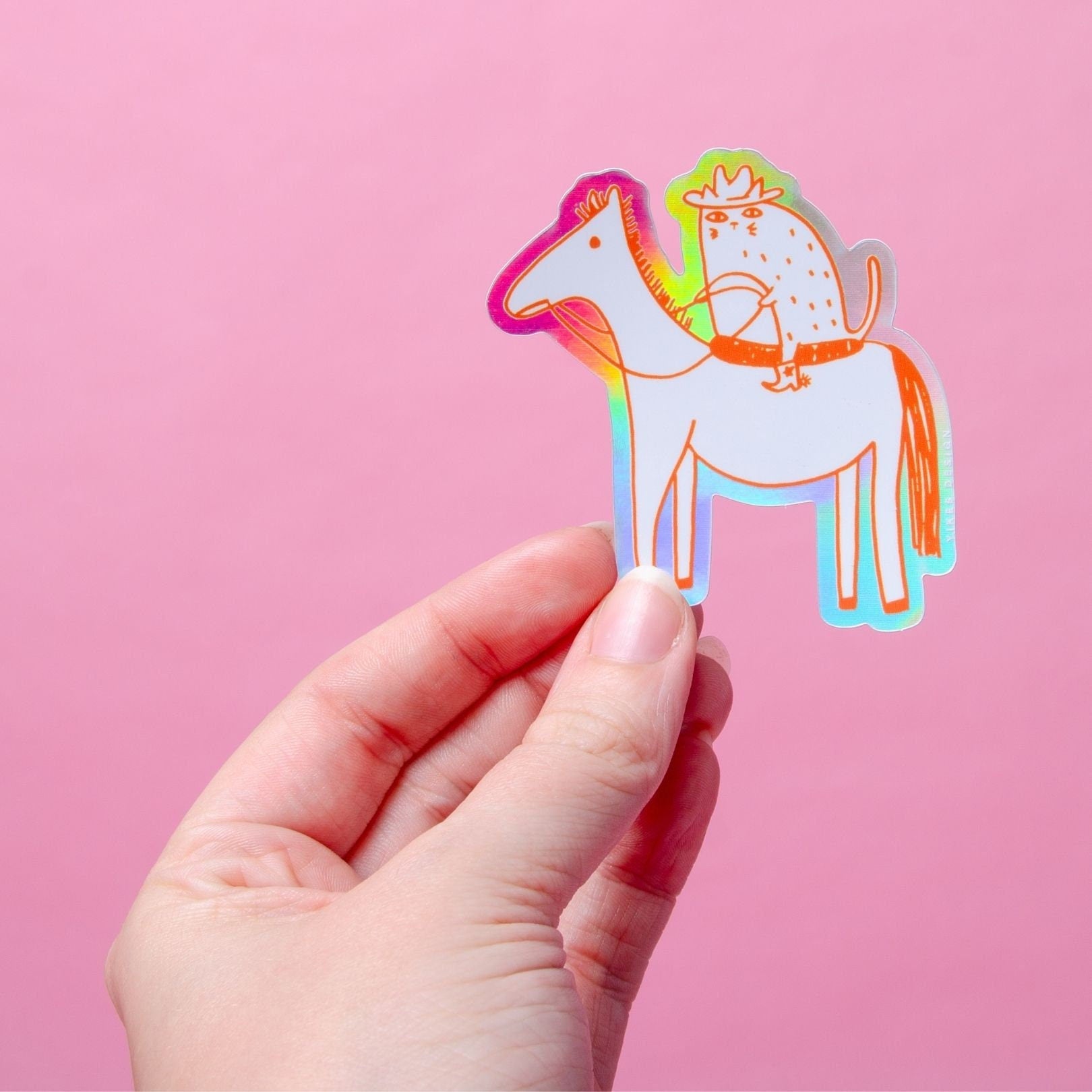 Cowboy Boots Vinyl Sticker — Cat Sticker