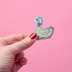 Baby Goose Holographic Vinyl Sticker