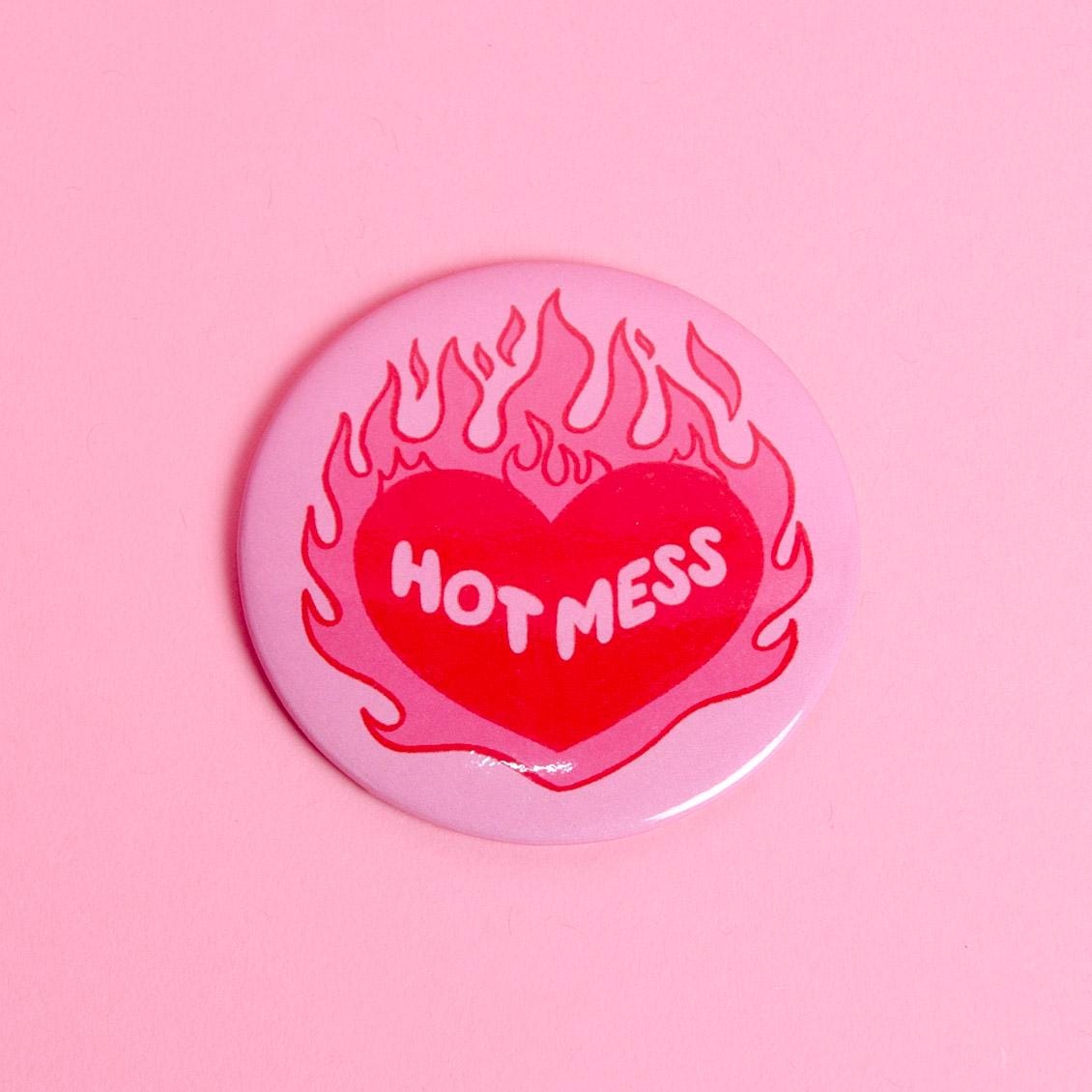 Hot Mess Pocket Mirror – 3" Inch Compact Mirror