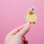 Cute Duckie Holographic Vinyl Sticker