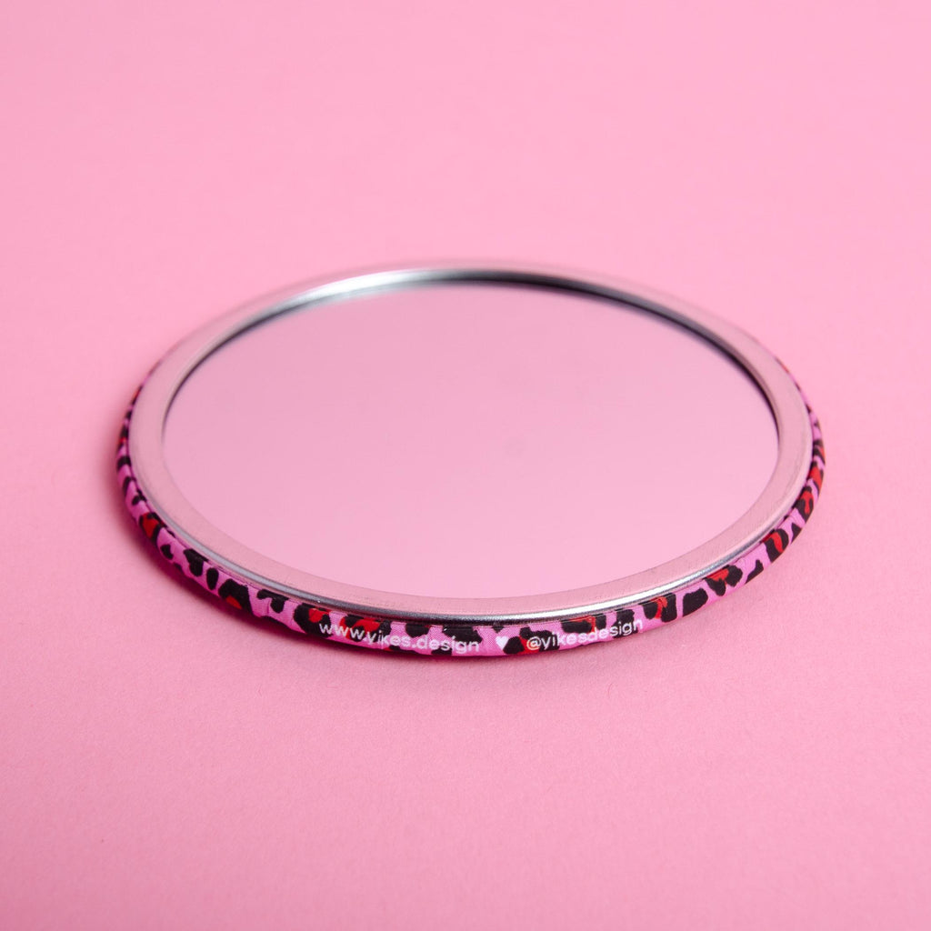 Leopard Print Pocket Mirror – 3" Inch Compact Mirror