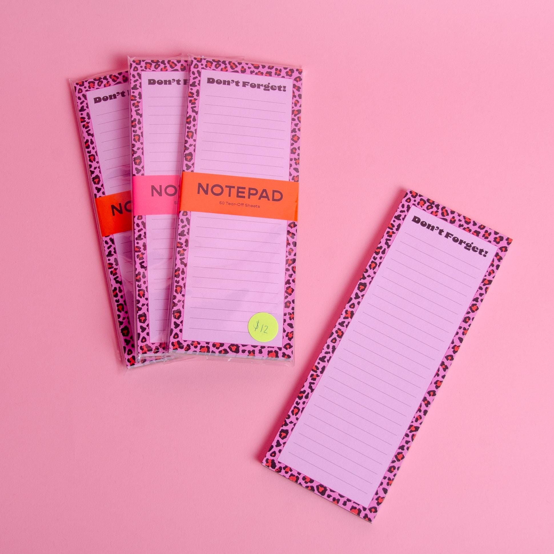 Leopard Print To-Do List Notepad – 3x8" Inches
