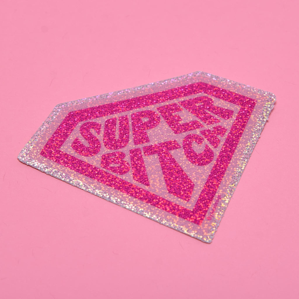 Super Bitch Glitter Sticker