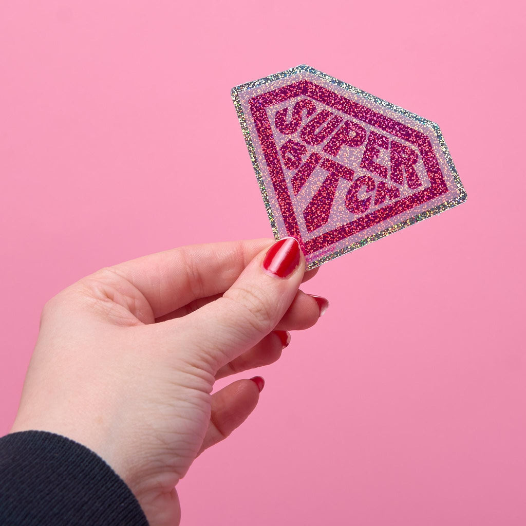 Super Bitch Glitter Sticker