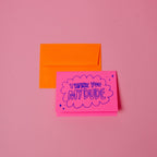 Thank You My Dude Blank Card With Envelope