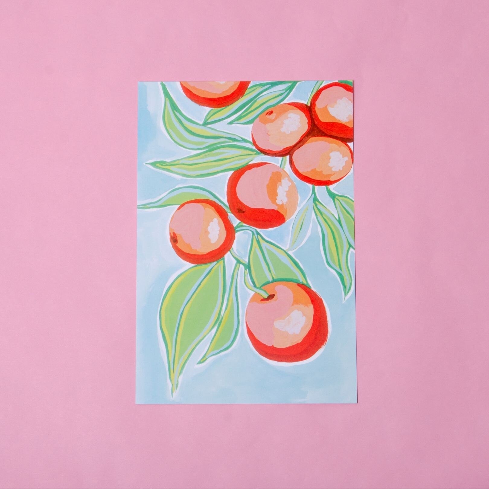 Oranges Gouache Art Print — 6x9"