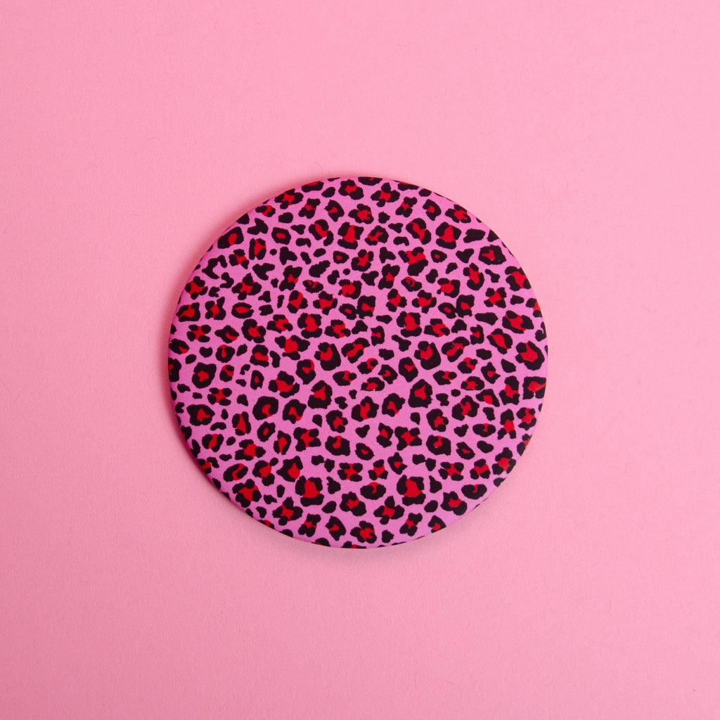 Leopard Print Pocket Mirror – 3" Inch Compact Mirror