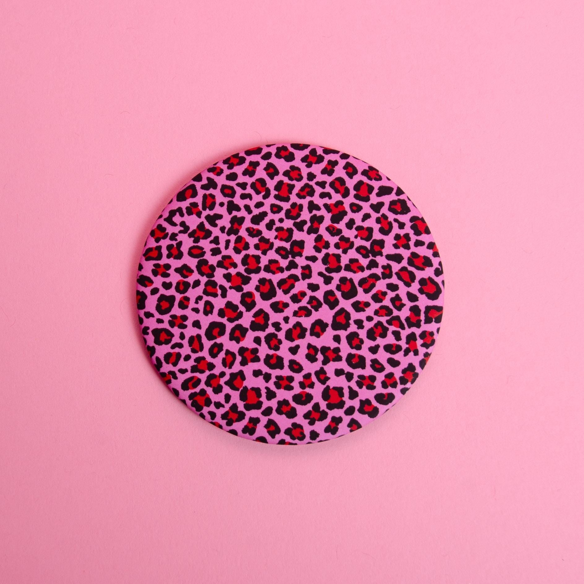 Leopard Print Pocket Mirror – 3" Inch Compact Mirror