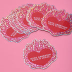 Keep Abortion Safe & Legal Glitter Vinyl Sticker Proceeds to Planned Parenthood