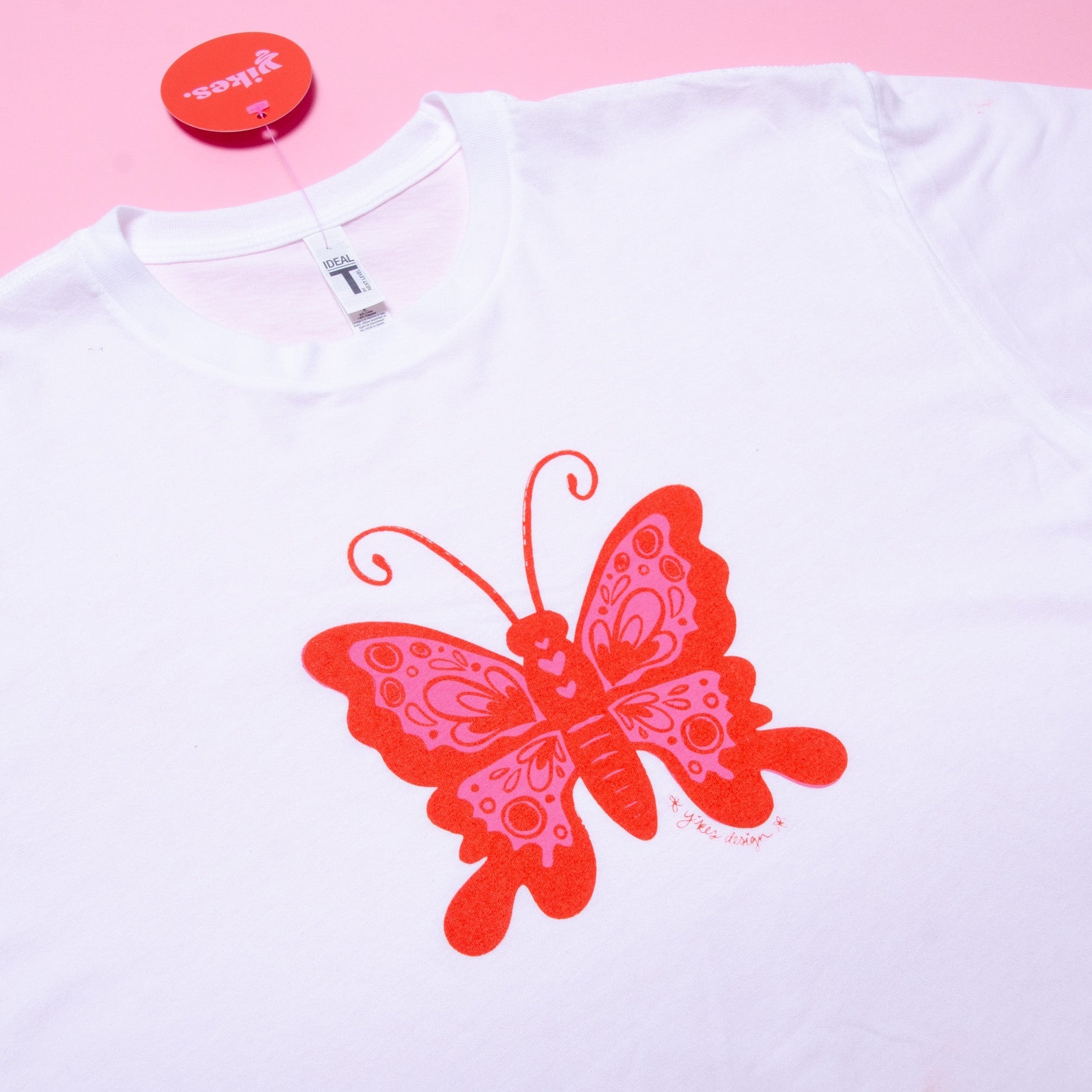 Butterfly Screenprinted Crop Top