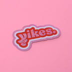 Yikes Design Glitter Vinyl Logo Sticker