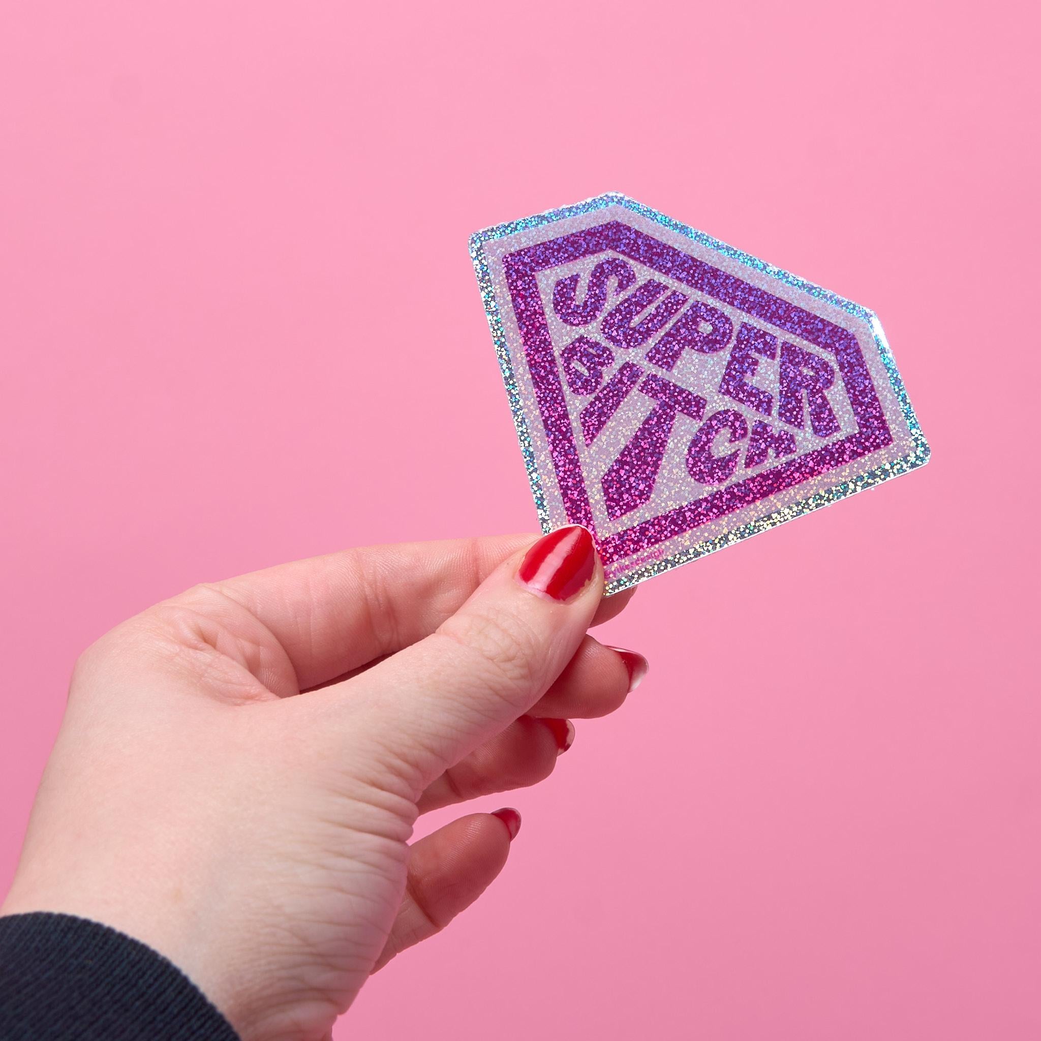 Super Bitch Glitter Sticker
