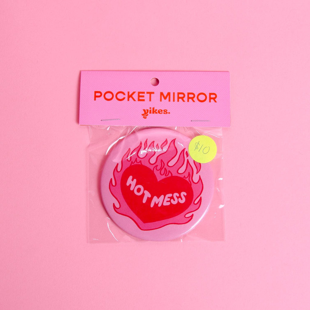 Hot Mess Pocket Mirror – 3" Inch Compact Mirror