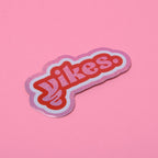 Yikes Design Glitter Vinyl Logo Sticker