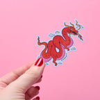 Dragon Lunar New Year Glitter Vinyl Sticker