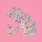 Baby Goose Holographic Vinyl Sticker