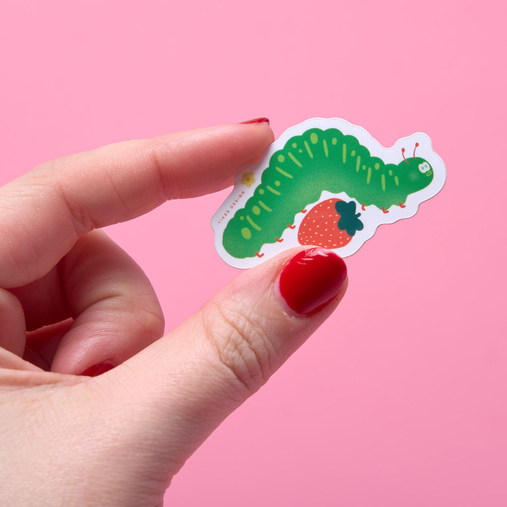Tiny Caterpillar Vinyl Sticker