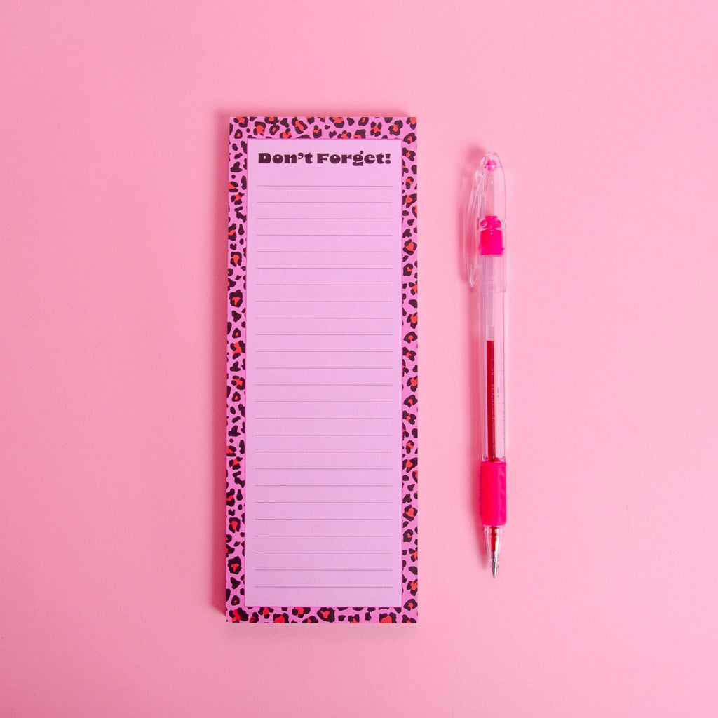 Leopard Print To-Do List Notepad – 3x8" Inches