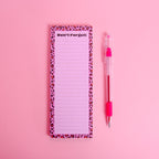 Leopard Print To-Do List Notepad – 3x8" Inches