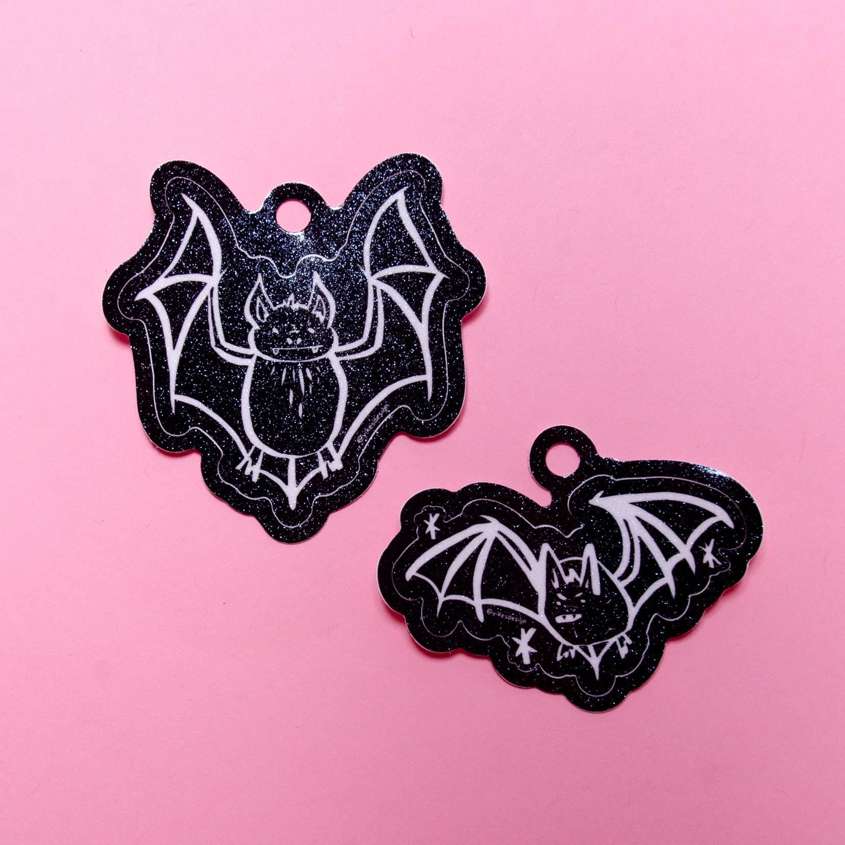Big Bat Glitter Sticker 2.5"