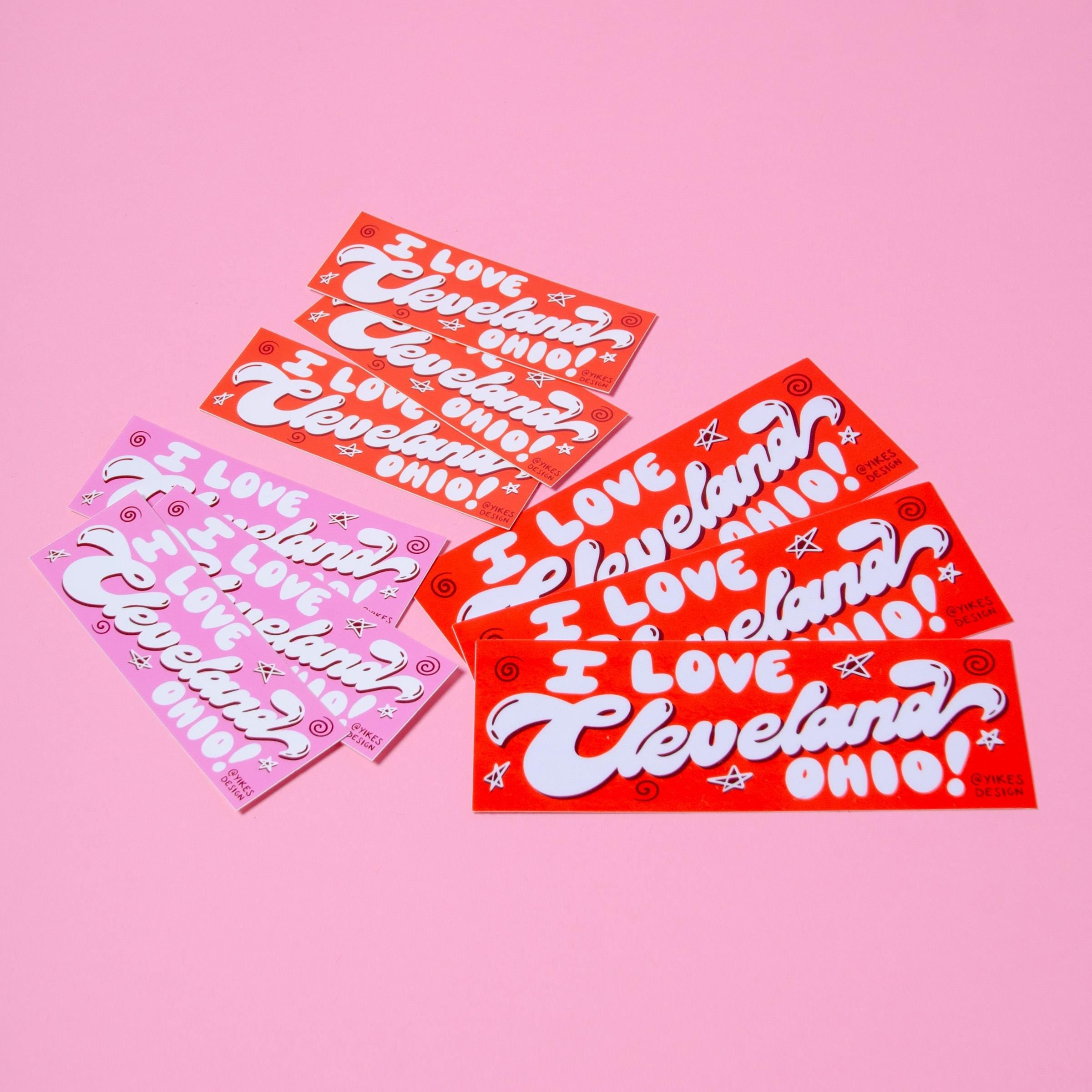 I Love Cleveland Ohio! Full-Size Bumper Sticker/Magnet