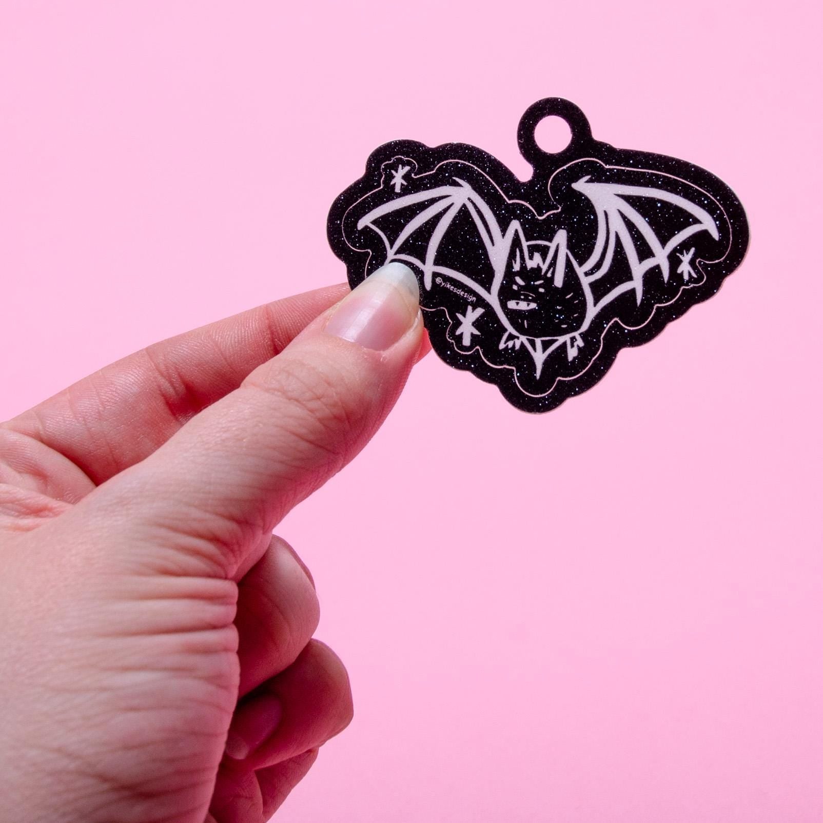 Little Bat Glitter Sticker 2.5"