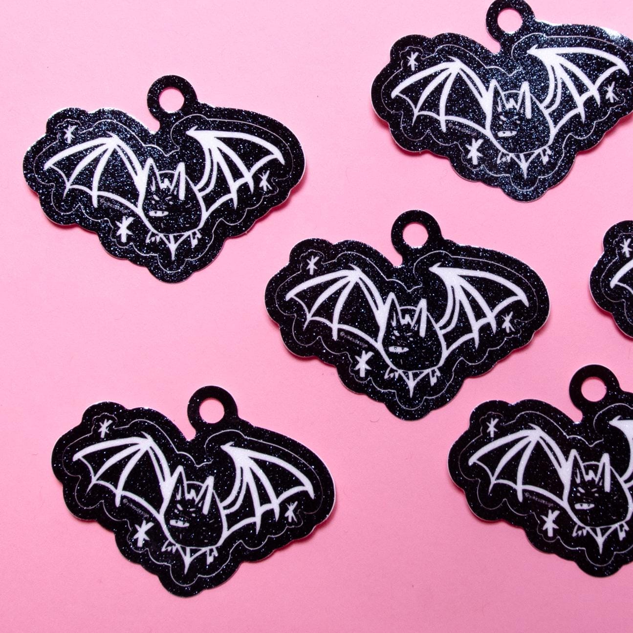 Little Bat Glitter Sticker 2.5"