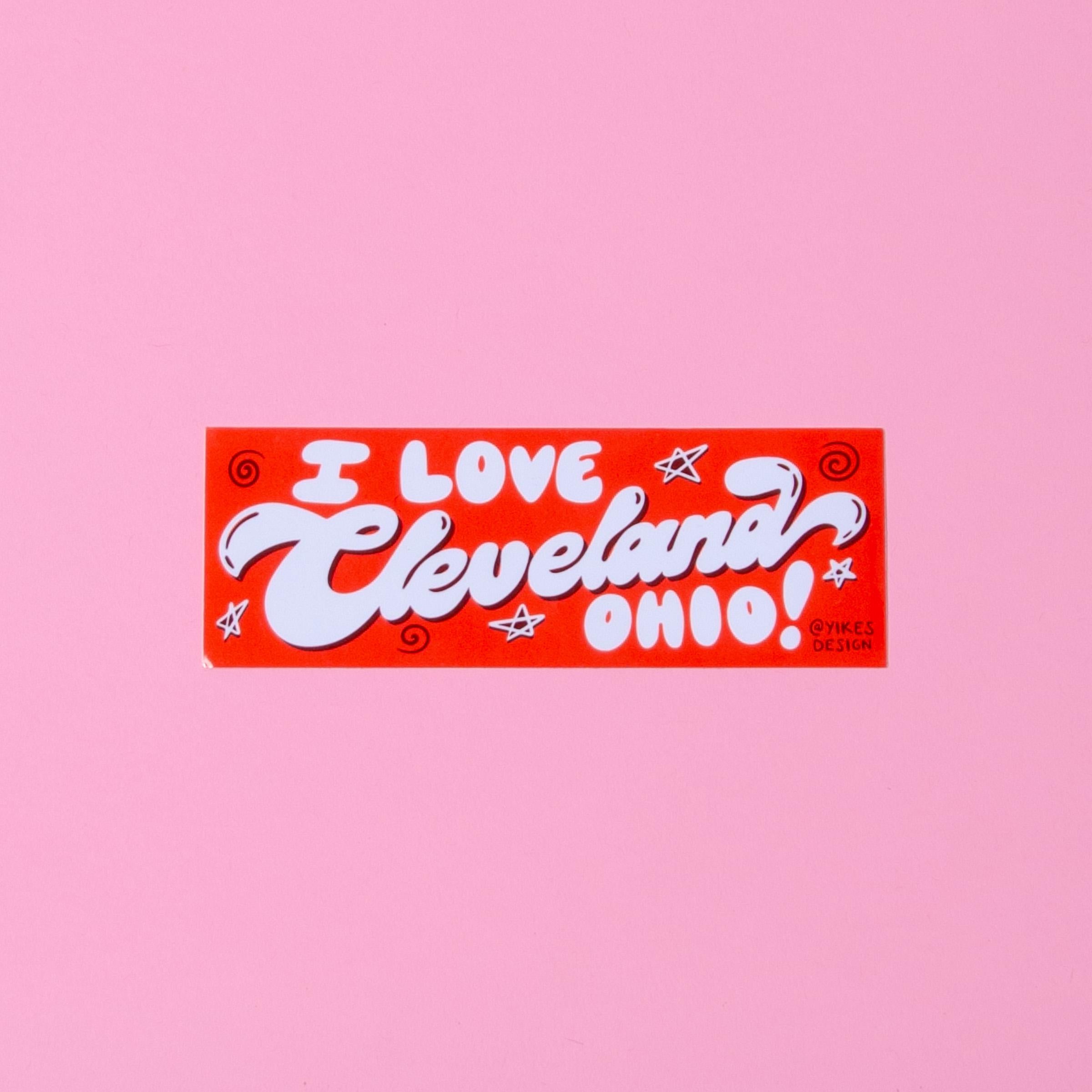 I Love Cleveland Ohio! Full-Size Bumper Sticker/Magnet