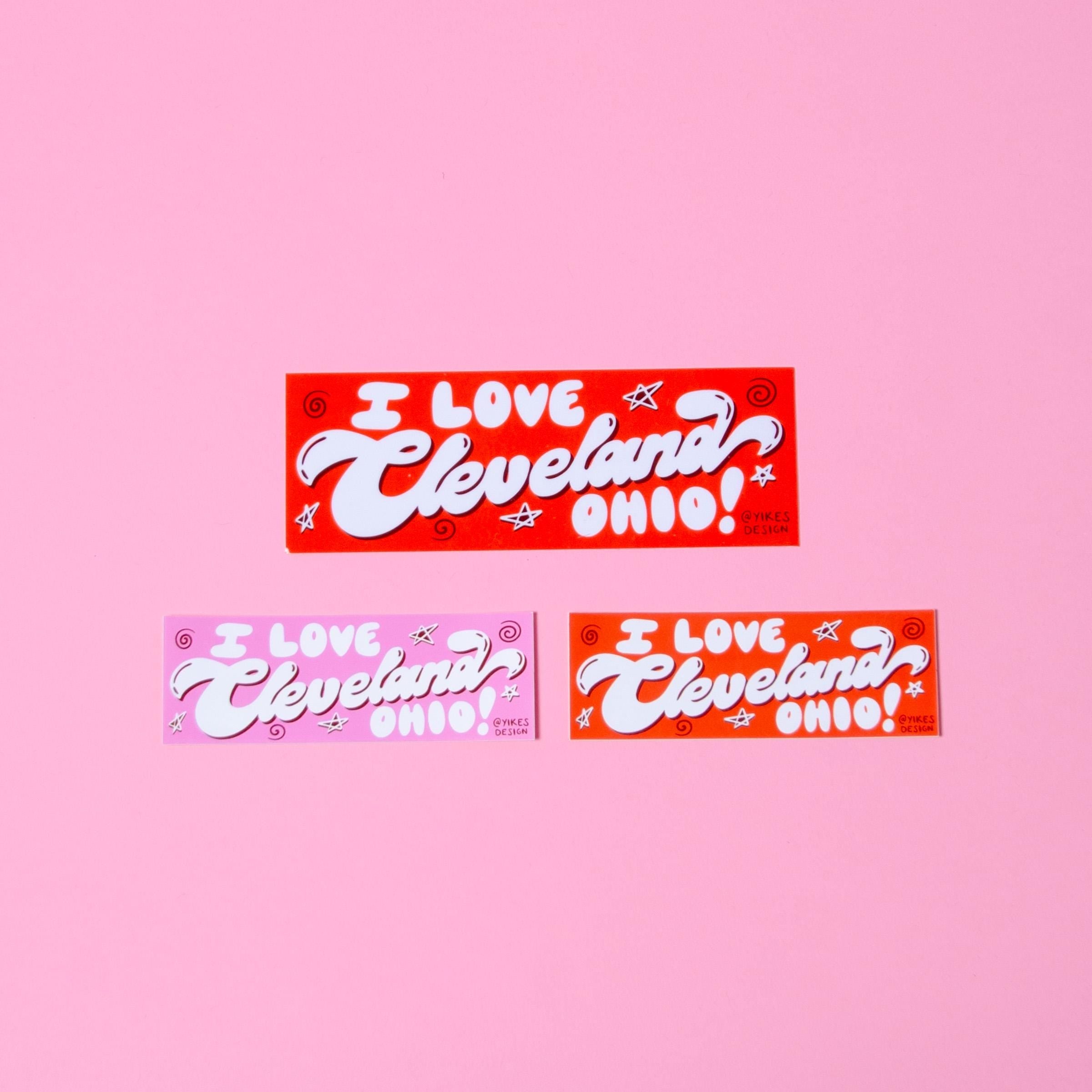 I Love Cleveland Ohio! Full-Size Bumper Sticker/Magnet