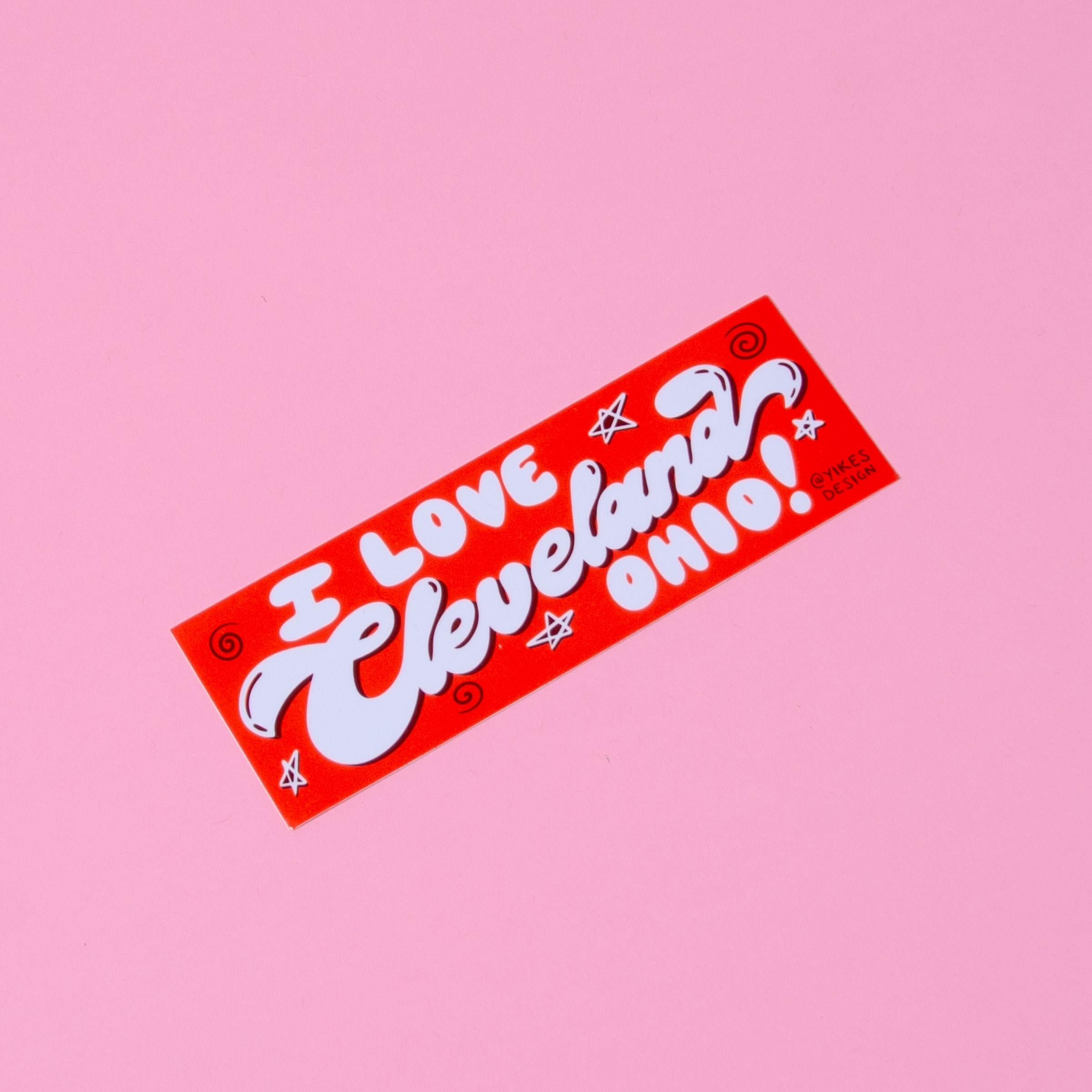 I Love Cleveland Ohio! Full-Size Bumper Sticker/Magnet