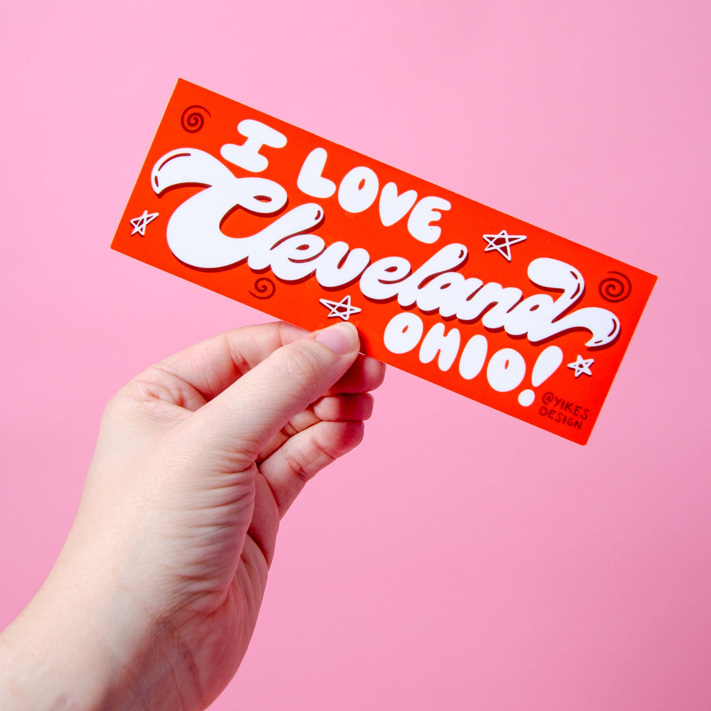 I Love Cleveland Ohio! Full-Size Bumper Sticker/Magnet