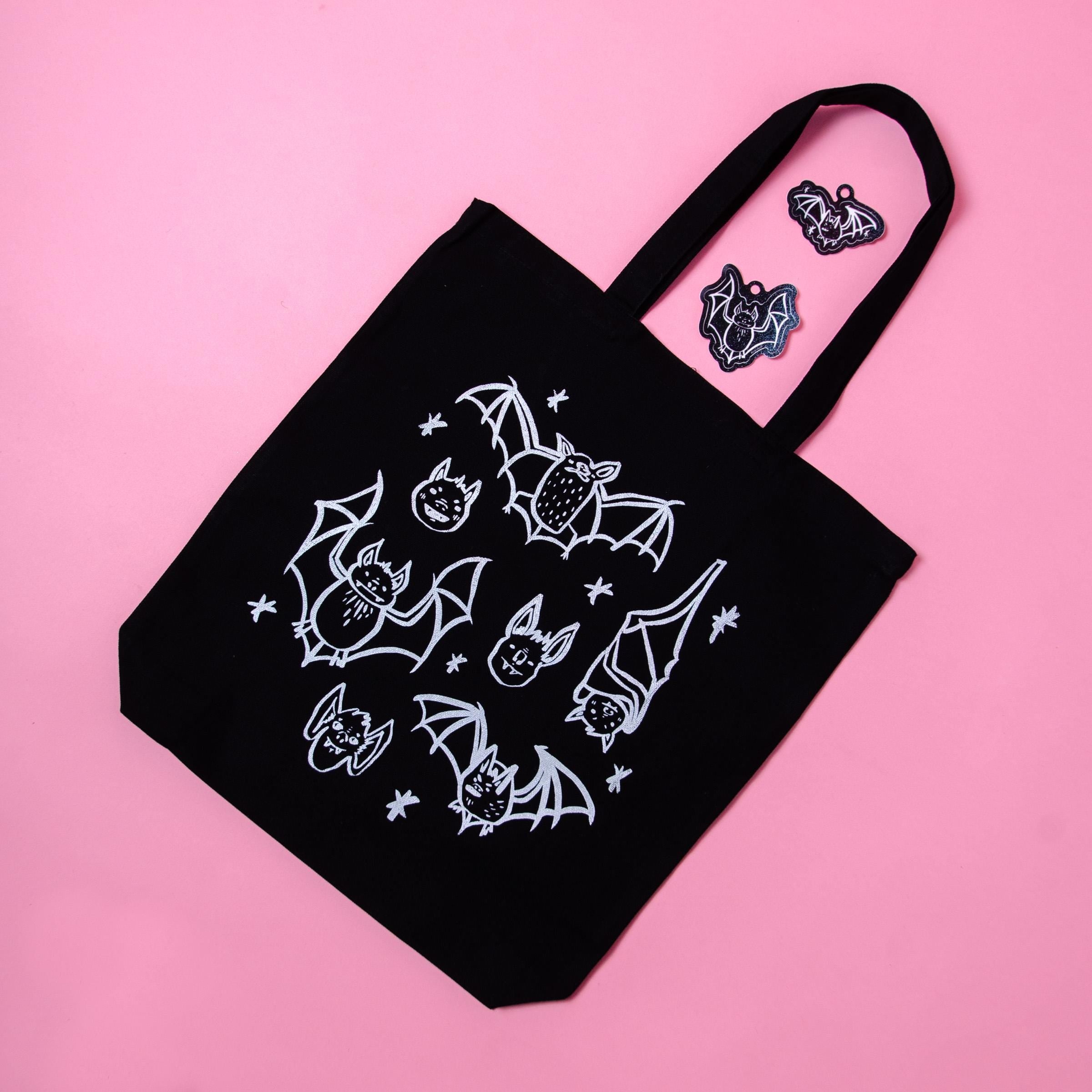 Big Bat Glitter Sticker 2.5"